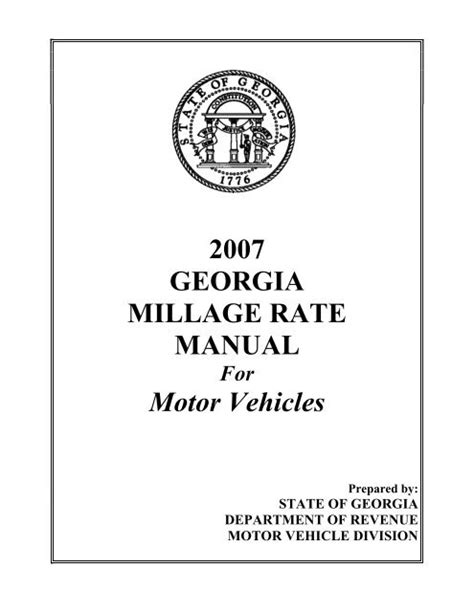 georgia department of revenue - motor vehicle